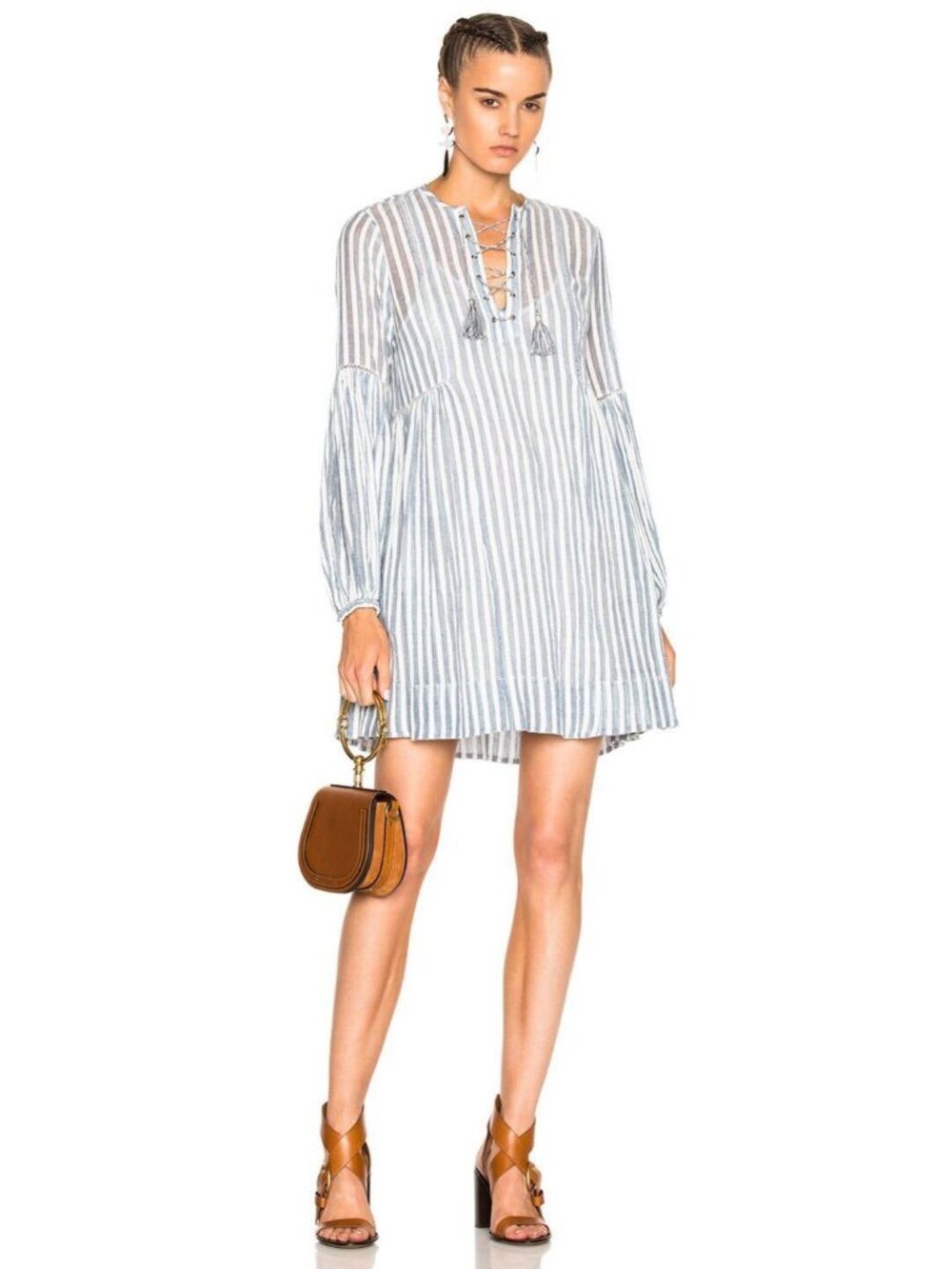 Ulla Johnson Helena Dress Marine White Size 8